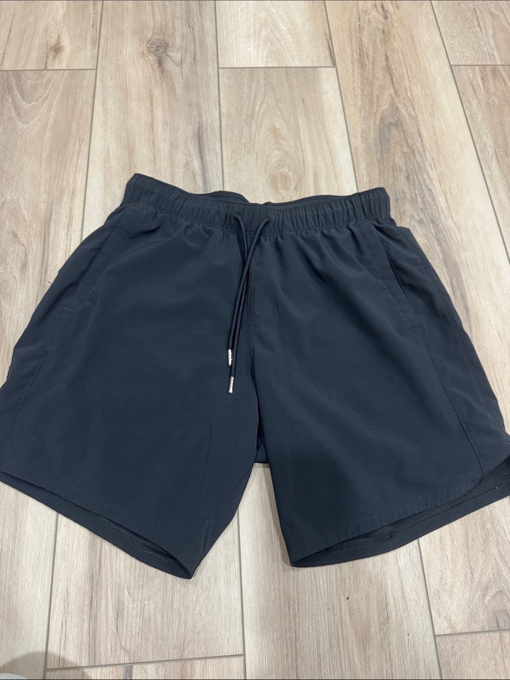 Abercrombie & Fitch Men's Black Athletic Pull-On Shorts